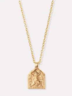 GODDES01 Goddess Charms God Of Success Pendant Necklace - Gold With Love...