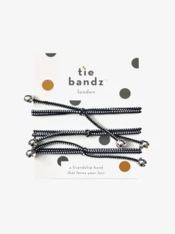 TIEBAN01 Yoga & Meditation GIfts Tiebandz Hair Ties - Black Tie
