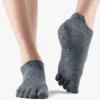 YOGAMA02 ToeSox Grip Full Toe Low Rise - Charcoal Grey Clothing 2 YOGAMA02 ToeSox Grip Full Toe Low Rise - Charcoal Grey Clothing