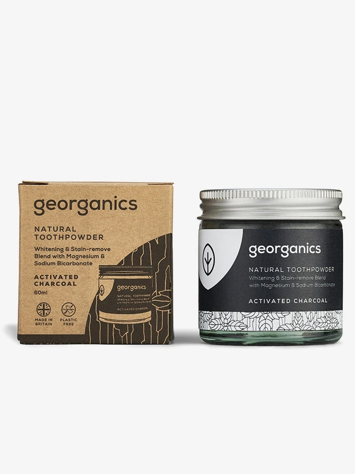 GEORGA01 Wellbeing & Lifestyle Georganics Charcoal Tooth Powder - 60ml 3 GEORGA01 Wellbeing & Lifestyle Georganics Charcoal Tooth Powder - 60ml