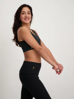 URBANG01 Urban Goddess Virya Rib Bra - Urban Black Clothing