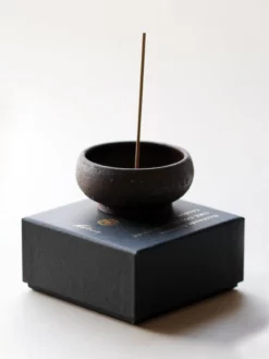 UMECOL01 Ume Collection Wabi Sabi Mud Clay Incense Bowl