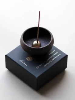 UMECOL01 Ume Collection Wabi Sabi Mud Clay Incense Bowl