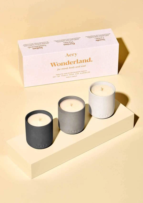 AERYLT01 Aery Fernweh Collection Wonderland Votive Candle Gift Set Of 3 4 AERYLT01 Aery Fernweh Collection Wonderland Votive Candle Gift Set Of 3