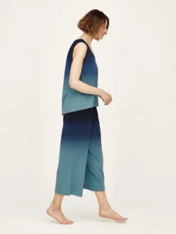 BRAINT01 Thought Kylar Dip Dye Pyjamas Set - Blue Clothing