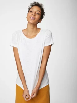 BRAINT01 Thought Fairtrade Organic Cotton Tee - White Clothing