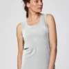 BRAINT01 Thought Bamboo Base Layer Singlet - Grey Marl