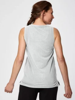 BRAINT01 Thought Bamboo Base Layer Singlet - Grey Marl