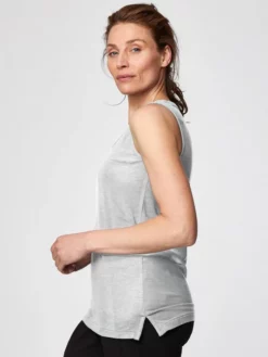 BRAINT01 Thought Bamboo Base Layer Singlet - Grey Marl