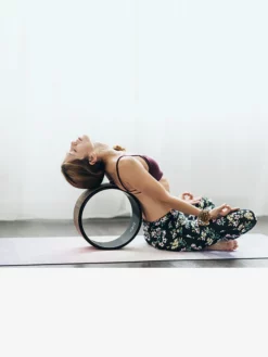 YDLAB01 Yoga Design Lab Yoga Wheel - Mandala Black