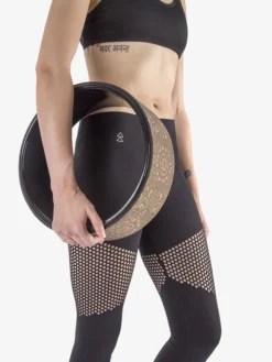 YDLAB01 Yoga Design Lab Yoga Wheel - Mandala Black