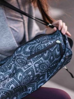 YDLAB01 Yoga Design Lab Mat Bag - Mandala Charcoal