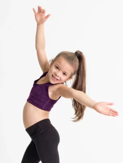 RCM01 Yogamatters Girls Eco Cropped Yoga Top Clothing