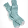 ETERNA01 Yogamatters Organic Cotton Hand-Knitted Socks - Eucalyptus 2 ETERNA01 Yogamatters Organic Cotton Hand-Knitted Socks - Eucalyptus