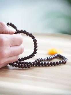 LOYALE01 Yogamatters Rosewood Mala Beads Necklace Meditation Equipment